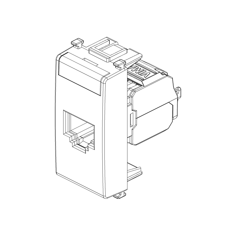 Data Socket RJ45 Vimar Plana Netsafe Cat5e UTP 14339.11