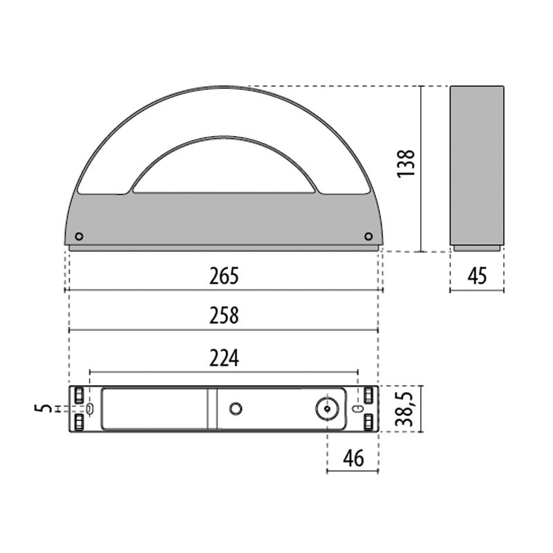Applique a Led Prisma 16W 4000K Bianca 3102530