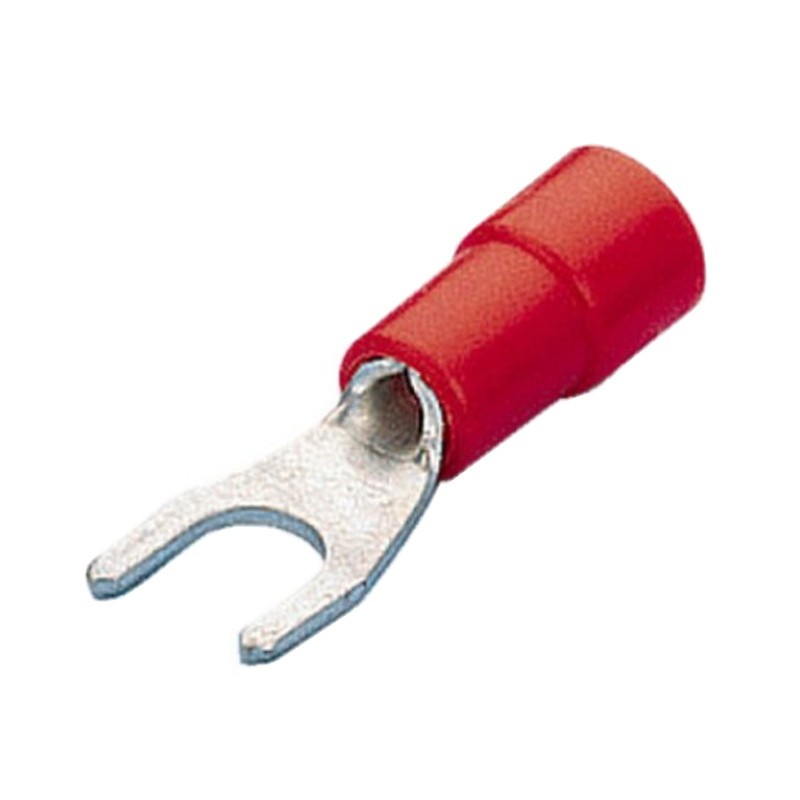 Capicorda preisolato Cembre a forcella 1,5mmq Diametro 3mm Rosso RF-U3