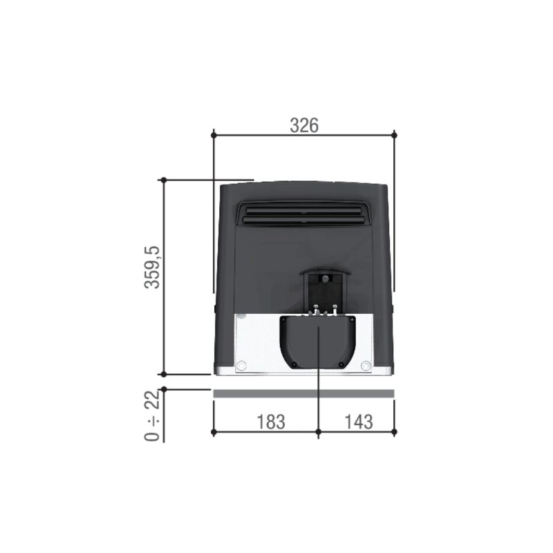 Le moteur est Venu " pour les portes coulissantes BKS22AGS jusqu'à 2200KG 801MS-0100