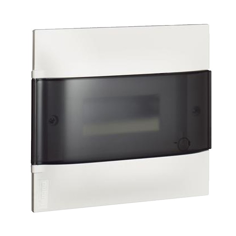 Flush-mounted switchboard Bticino Habita Line 8 smoked modules White E315P8