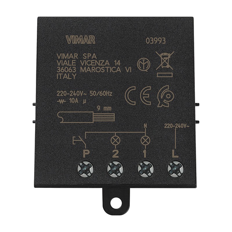 Module relais d'impulsion Vimar 4 séquences Quid 10A 03993