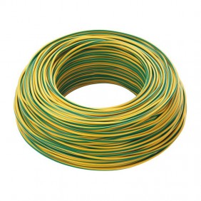 Cable FG17 1X2,5mmq 450/750V Amarillo/Verde 100 Metros