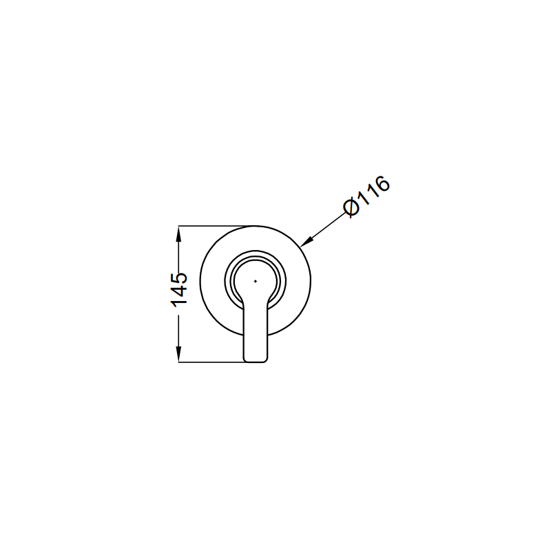 Teorema GOODLIFE Chrome Shower Mixer 86007110001