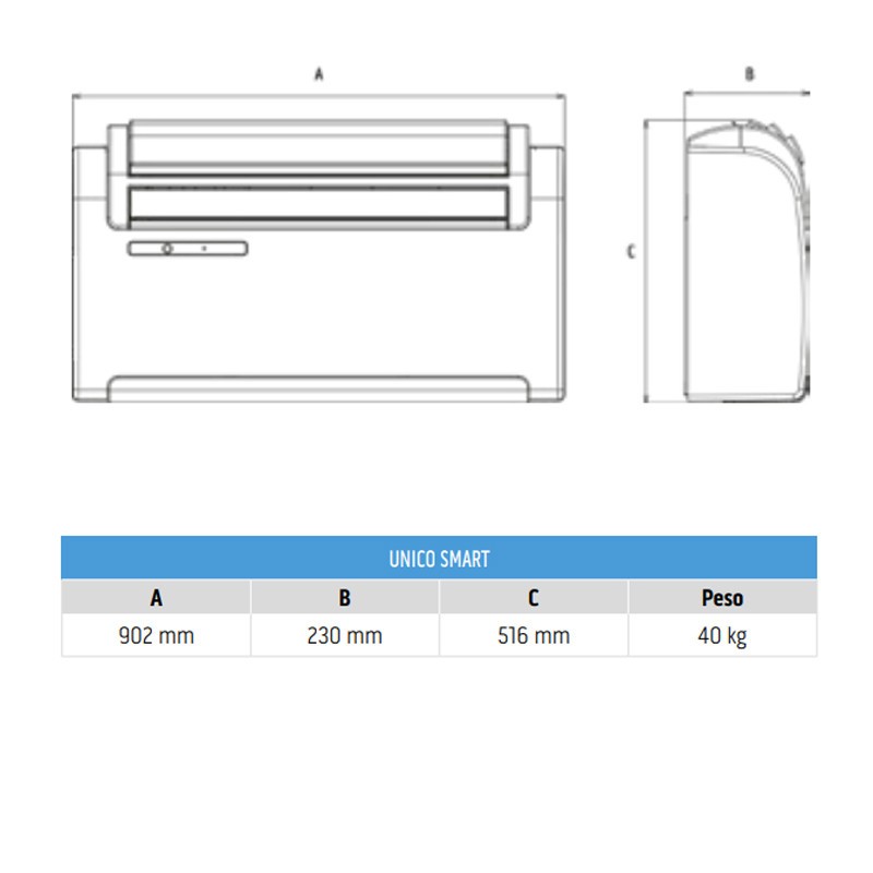 Air conditioner without outdoor Unit Olimpia Splendid UNICO SMART 2.7 kW 01494