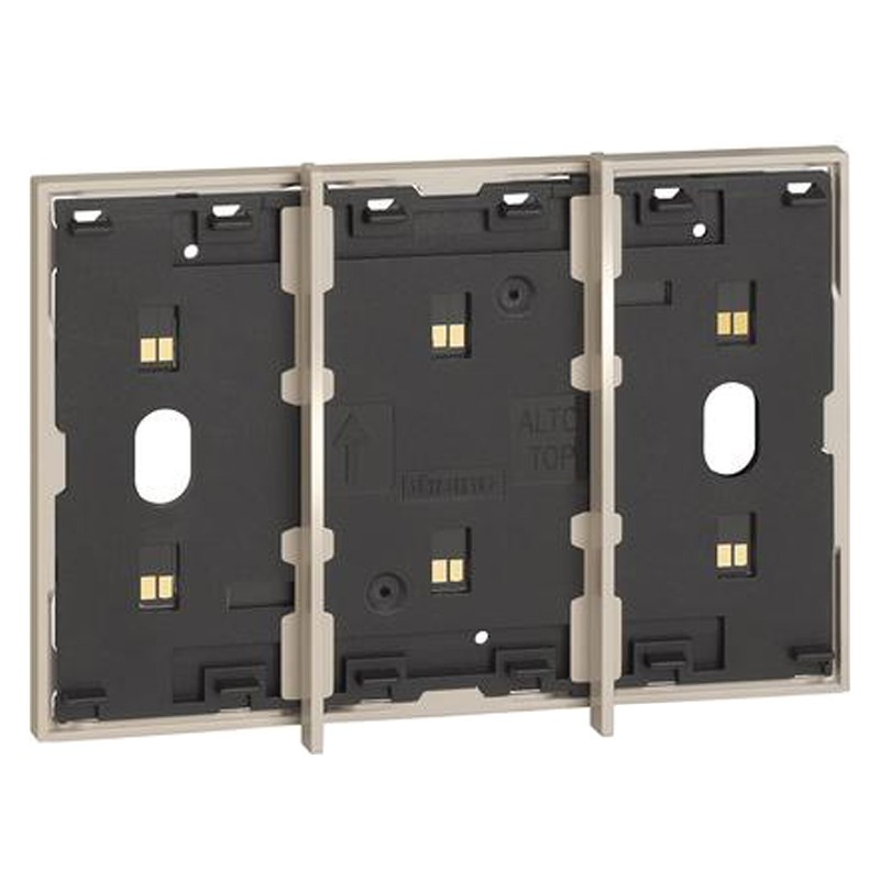 Frame Electrified Bticino Living Now 3 modules-Sand KM8103