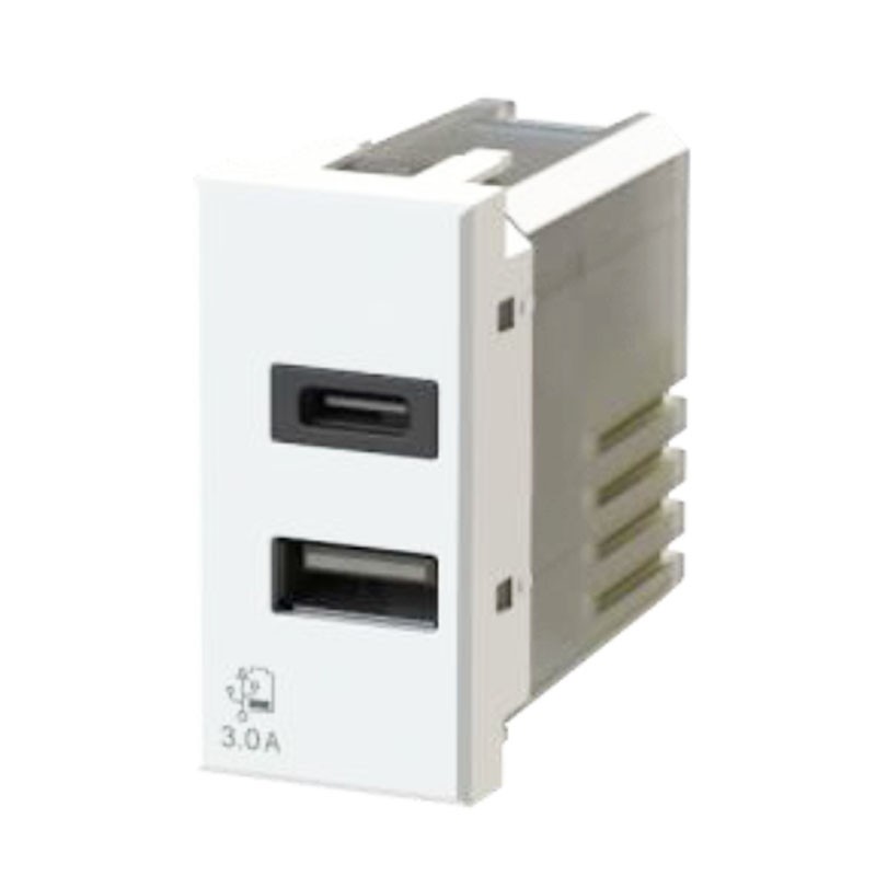4Box 3.0A USB socket for Bticino Axolute series White 4B.HD.USB.30