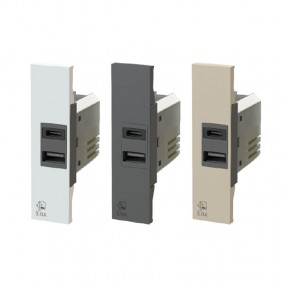 4Box 3.0A USB socket for Bticino Living Now series 4B.K.USB.30