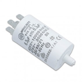 Ducati 450V 6.3 UF capacitor with double Faston tang 416101064.CU