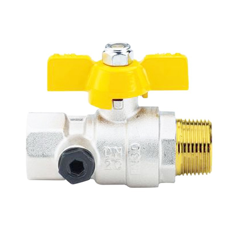 Ball valve for Gas Enolgas Top Test M/F 1/2 with butterfly S1438N34