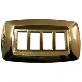 Master Modì per Bticino 4 moduli ottone lucido...