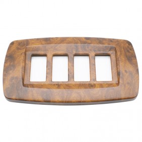 Master Modì per Bticino placca 4 moduli radica...