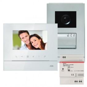 Kit Videocitofono Abb Monofamiliare con Vivavoce Schermo 4,3 WLK311B