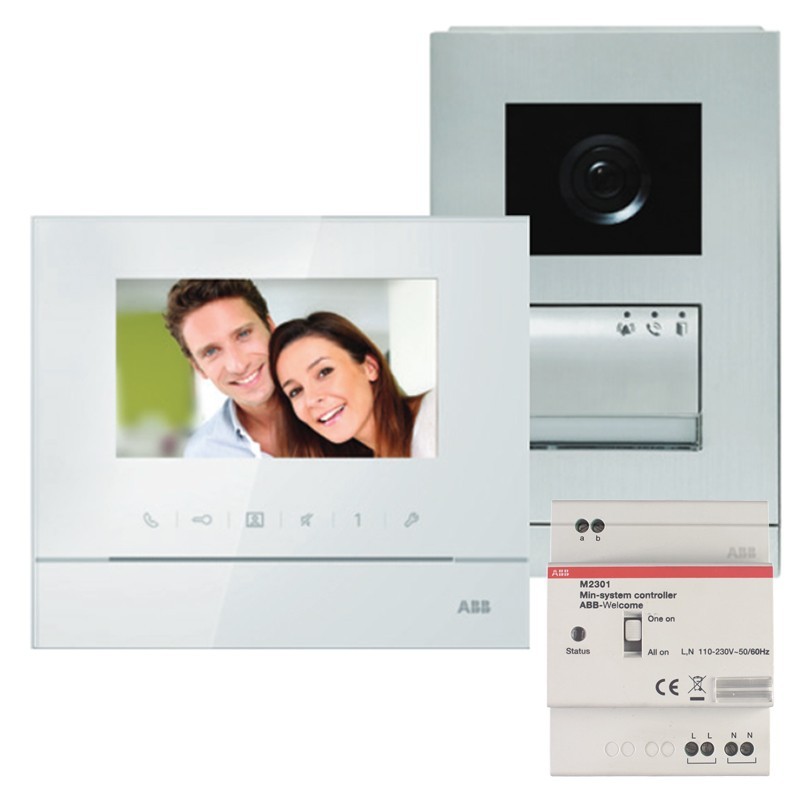 Abb Kit de videoportero unifamiliar con pantalla de altavoz 4.3 WLK311B