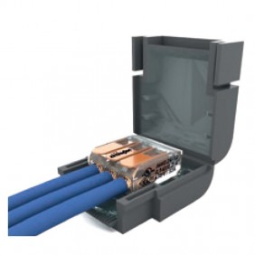 Etelec SHELL BOX FLAT 113 Isolation au gel IPX8 MJBF113 Câbles de connexion Etelec