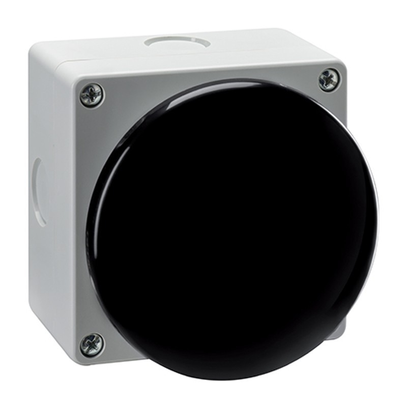 Botón oscilante de la palma de la mano negra de Lovato sin gancho NC LP9S11B