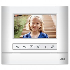 Platine de rue vidéo ABB Basic 4,3" avec haut-parleur à mémoire d'image WLI303B
