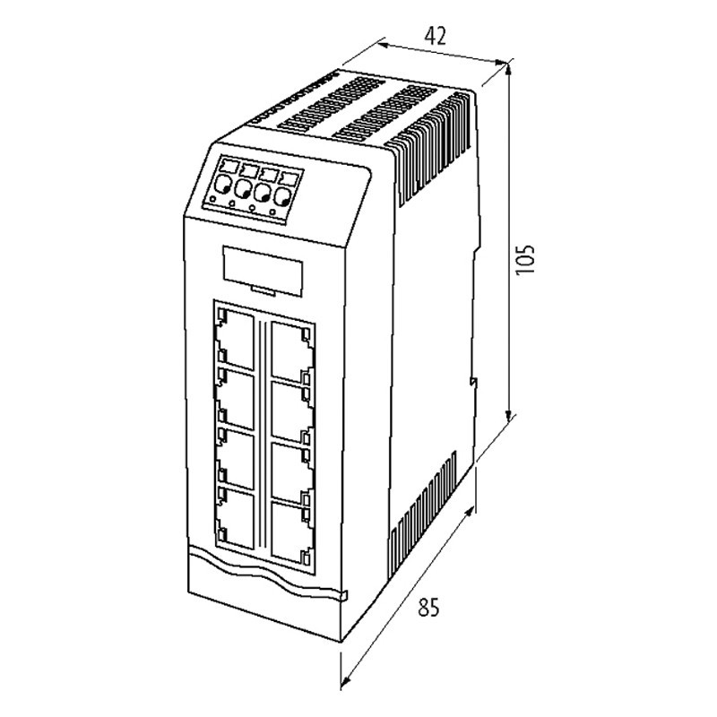 Switch Murr Elektronik Xelity 8TX Unmanaged Switch 8 porte 100Mbit 58812