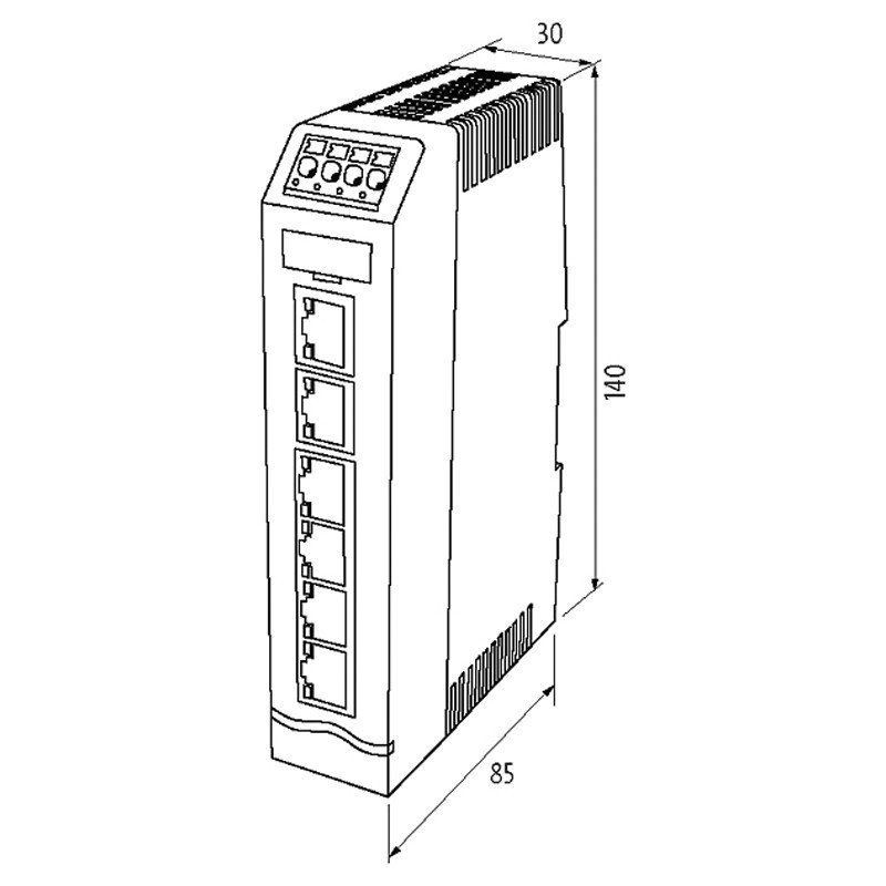 Switch Murr Elektronik Xelity 6TX Unmanaged Switch 6 porte 100Mbit 58811