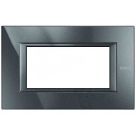 Bticino Axolute Platte 4 Module Anthrazit...