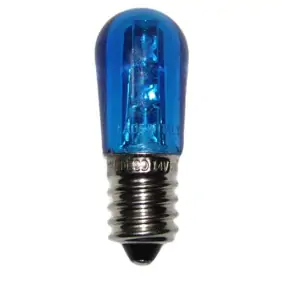 Lampadina Luminaria Wimex a 3 LED 0,24W E14 14V colore Blu 4500934