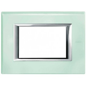 Bticino Axolute Plate 3 Modules Glass Kristall...