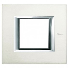 Bticino Placa Axolute 2 Módulos Aluminio...