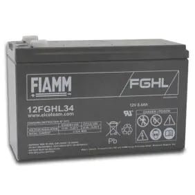 Batterie hermétique au plomb Fiamm 12V 8,4Ah Longue durée de vie pour UPS 12FGHL34