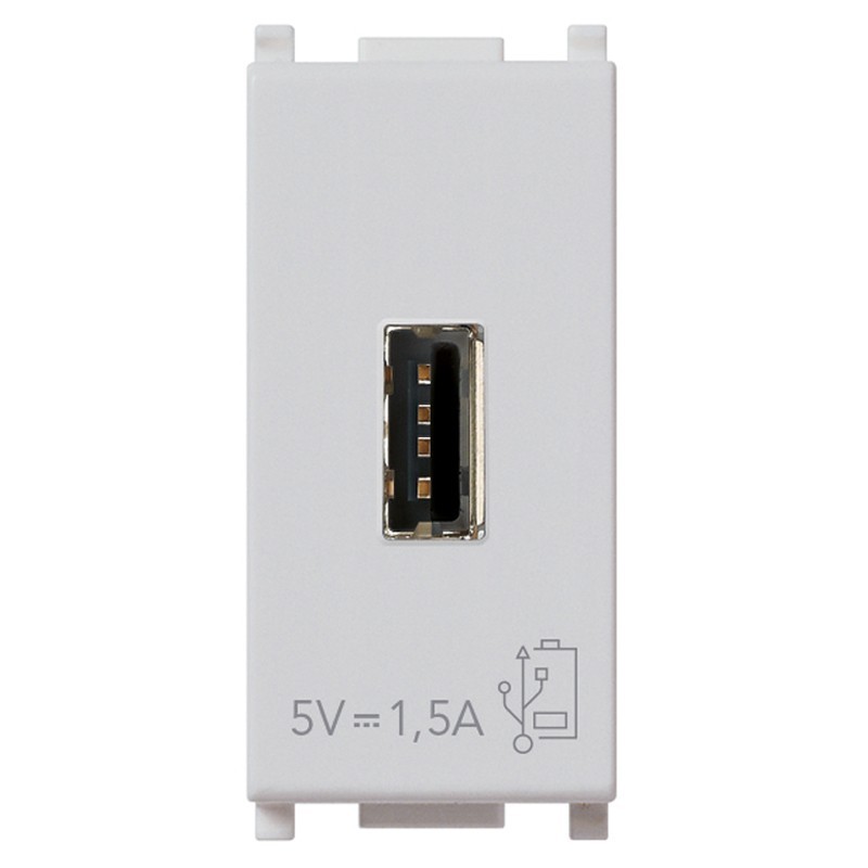 Presa USB Vimar Plana 5V1,5A Silver 14292.SL