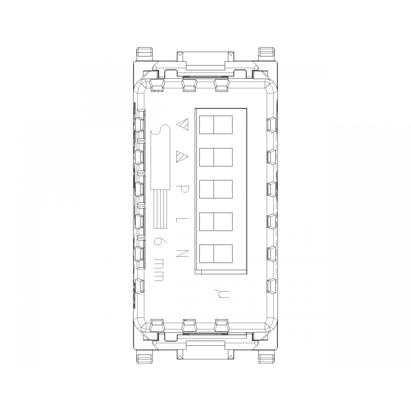 Vimar Plana Connected Dual Control für Rollläden Weiß 14594.0