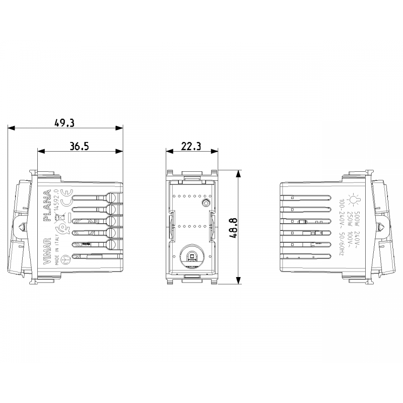 Vimar Plana 14592.0 IoT connected diverter mechanism