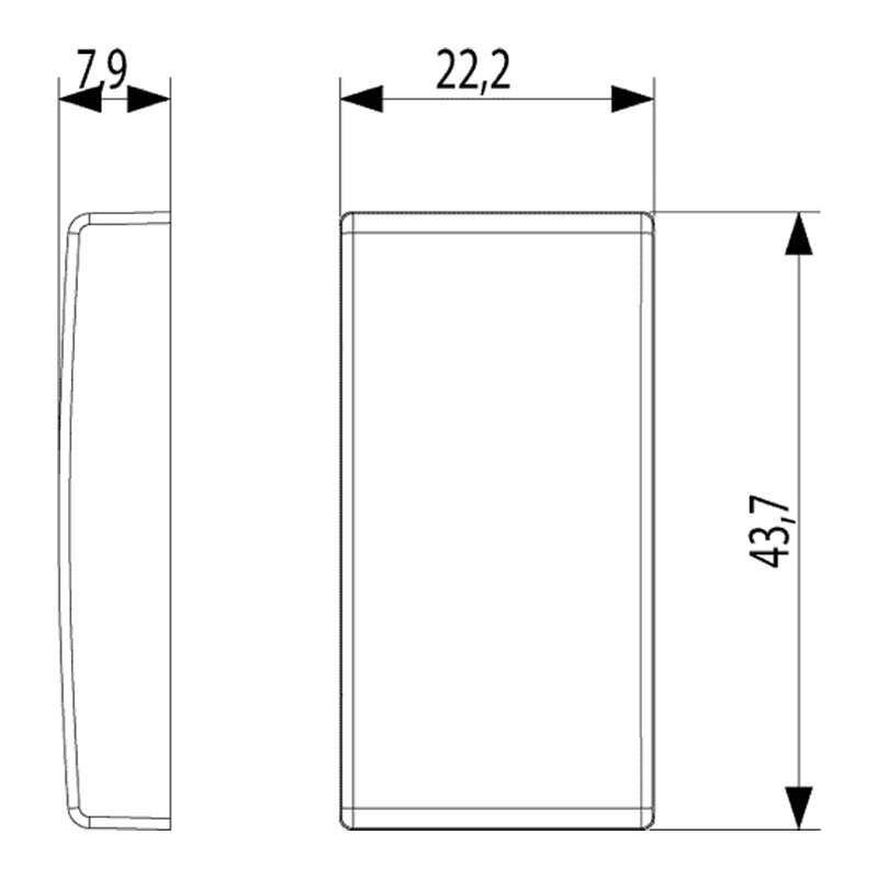 Tasto Intercambiabile Vimar Plana Illuminabile 1 Modulo 14021