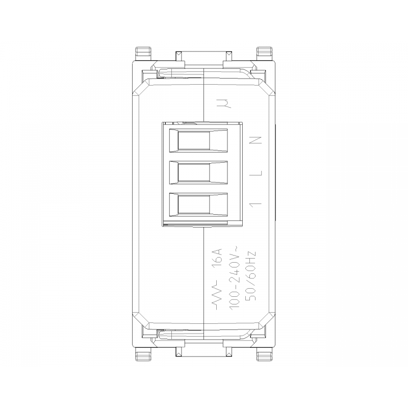 Connected actuator IoT Vimar Plana 16A White 14593