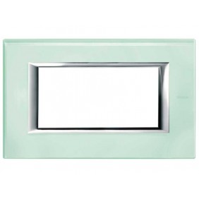 Bticino Axolute Plate 4 Modules Glass Kristall...