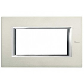 Bticino Placa Axolute 4 Módulos Aluminio...