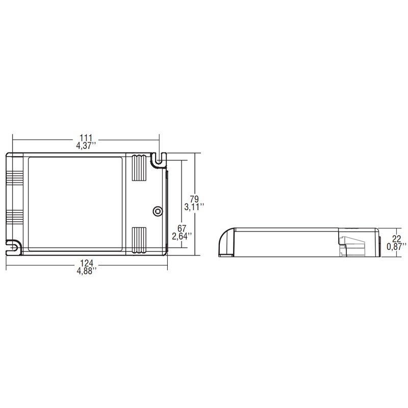 TCI DC Maxi Jolly DALI 1-10V push and dim multifunctionele LED driver 1