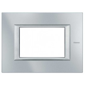 Placa Bticino Axolute 3 Módulo Tech Monocromo...