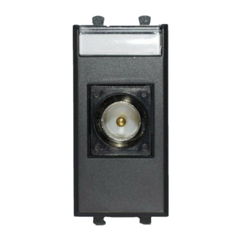 Presa Ave Tekla TV/SAT diretta colore nero 1 modulo 445096IM