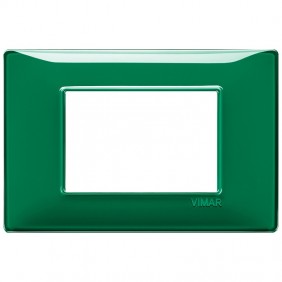 Vimar Plana plate 3 modules emerald colour...