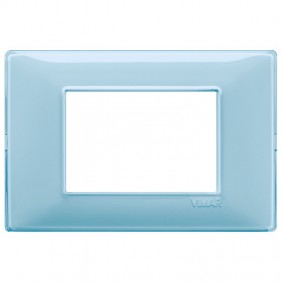 Vimar Plana plaque 3 modules couleur eau 14653.45