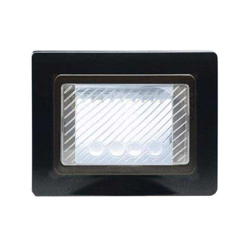 Ave placa estanca autoportante con membrana IP55 color Negro 44SP03GSL
