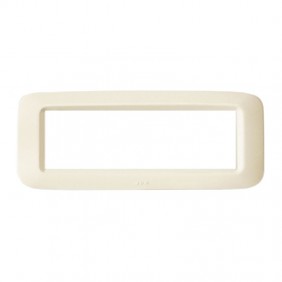 Placca Ave in tecnopolimero Yes 45 6 Moduli bianca Blanc lucida 45PY06BP