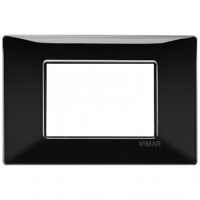Vimar Plana Plate 3 modules colour black 14653.05