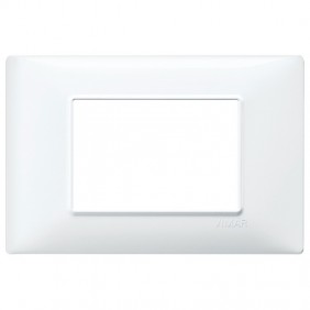 Vimar Plana Plate 3 Modules Glossy White 14653.01