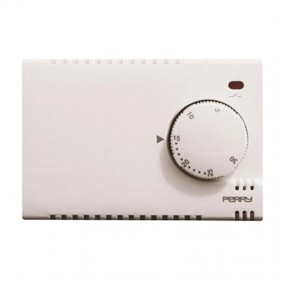 Thermostat Perry mural blanc alimentation...