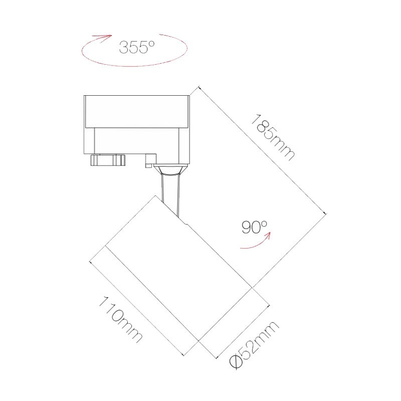 Beneito Faure PICOLO LED 9.5W track projector with trimmer 4437