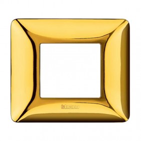 Bticino Matix Cover 2 modules polished gold...