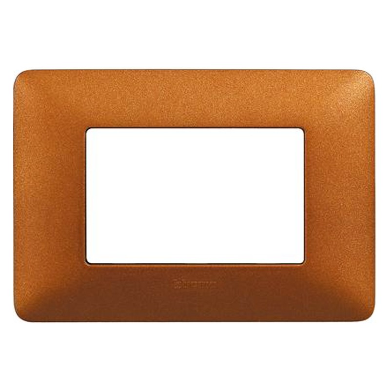 Larach Y Cia : Placa Bticino Am503/3Bn Matix Blanca 3 Modulos Sin Soporte