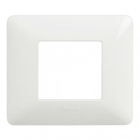 Plaque Bticino Matix 2 modules blanc AM4802BBN