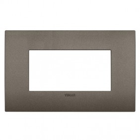 Placca Vimar FIT 4 moduli metal 19954.14